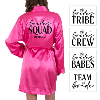 Bridal Party Satin Robe