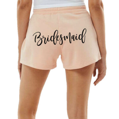 Personalized Bridesmaid Shorts - Back