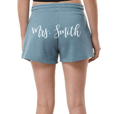 Personalized "Mrs." Bride Shorts - Back