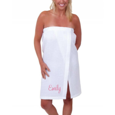 Spa Wrap with Embroidered Name