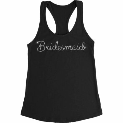 Rhinestone Bridesmaid Tank Top