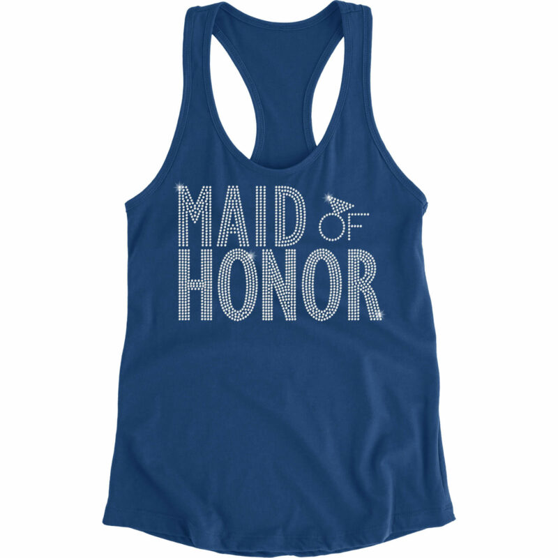 Rhinestone Maid/Matron of Honor Tank Top - Block