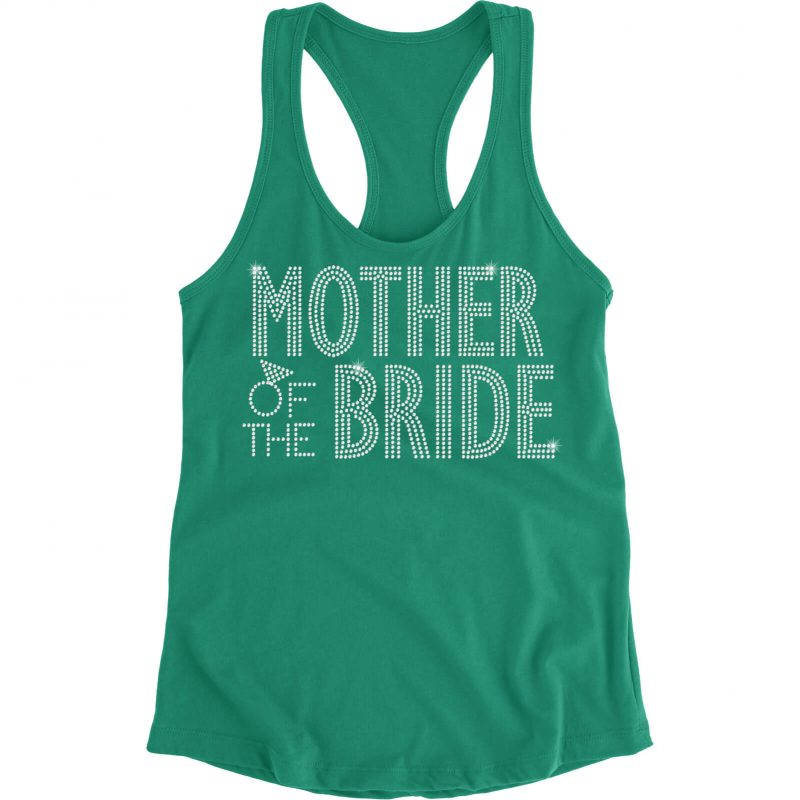 Rhinestone Mother of the Bride/Groom Tank Top - Block