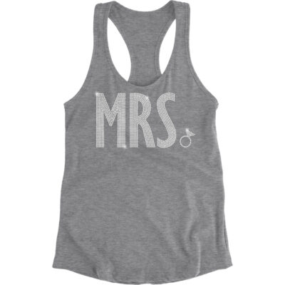 Rhinestone "Mrs." Bride Tank Top with Ring