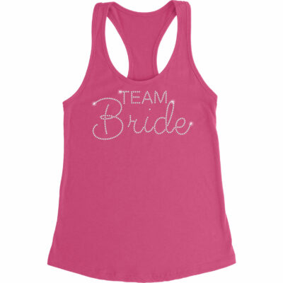 "Team Bride" Rhinestone Tank Top