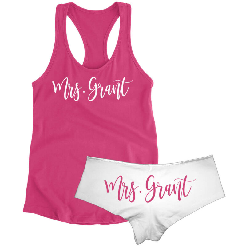 "Mrs." Tank Top & Boyshort Set