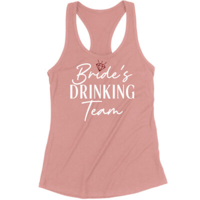"Bride's Drinking Team" Bachelorette Tank Top