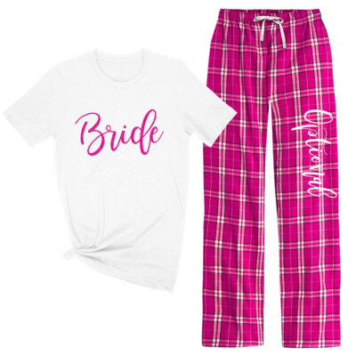 Bride Flannel Pants Set