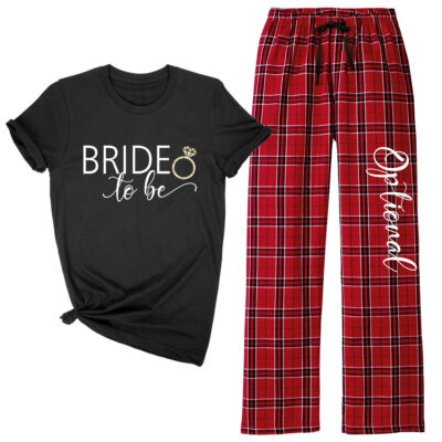 Bride-to-be Flannel Pants Set