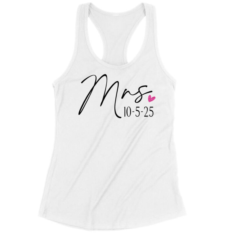 "Mrs." Tank Top with Date