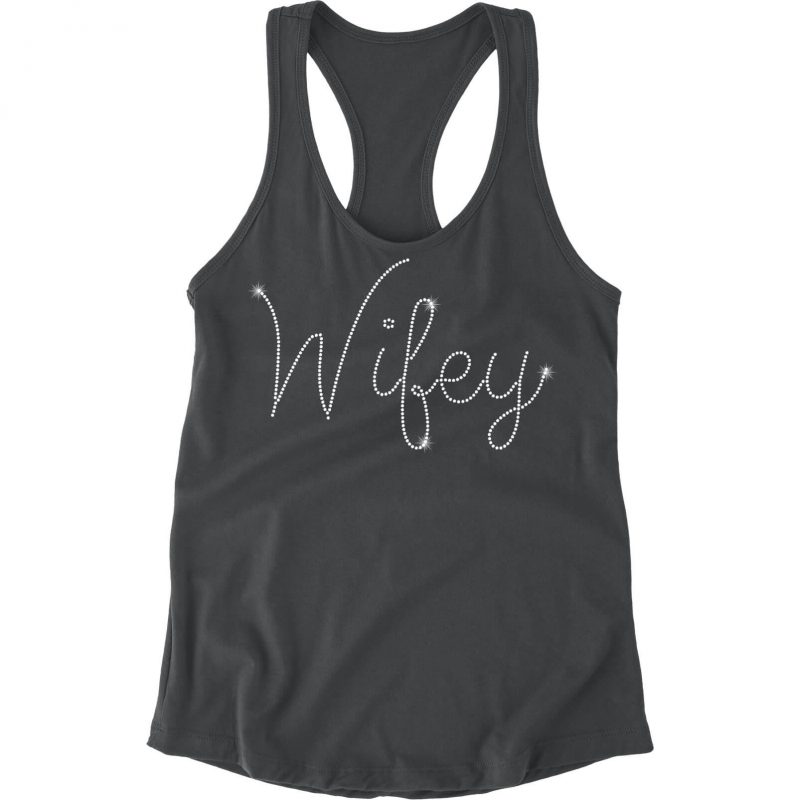 Rhinestone Wifey Tank Top