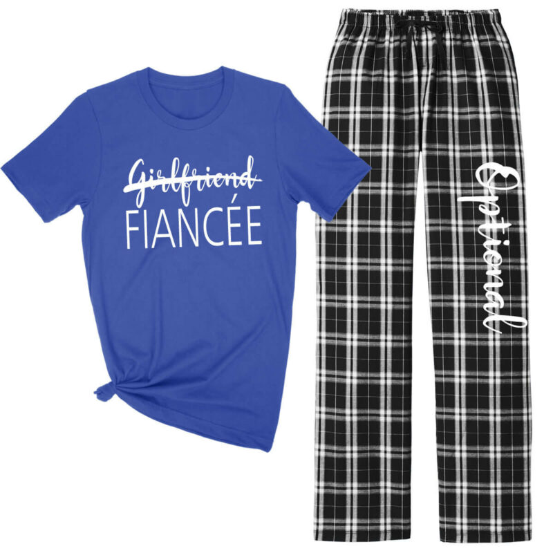 "Girlfriend" to "Fiancee" Flannel Pant Pajama Set