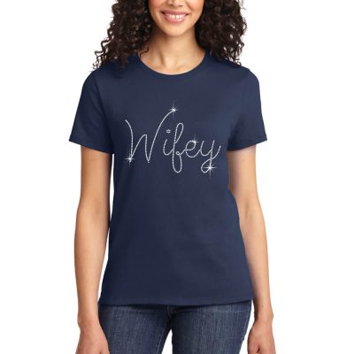 Rhinestone "Wifey" Bride T-Shirt