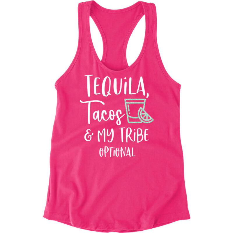 "Tequila, Tacos & my Tribe" Bachelorette Tank Top