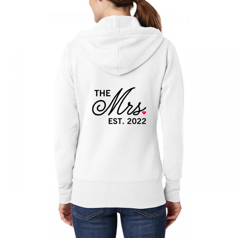 Personalized "The Mrs." Full-Zip Hoodie