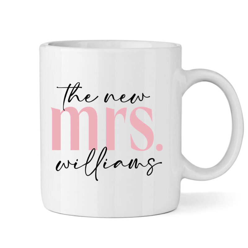 "The New Mrs." Bride Mug
