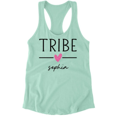 Tribe Tank Top with Name and Heart