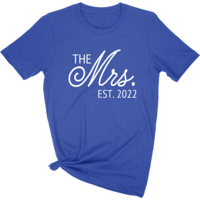 Personalized "Mrs." T-Shirt with Date