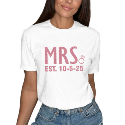 "Mrs." T-Shirt with Date