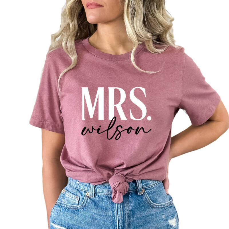 Custom Mrs. T-Shirt