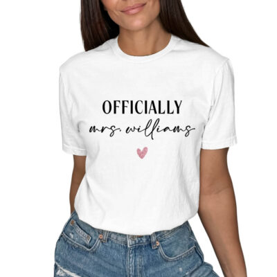 "Officially Mrs." Bride Shirt