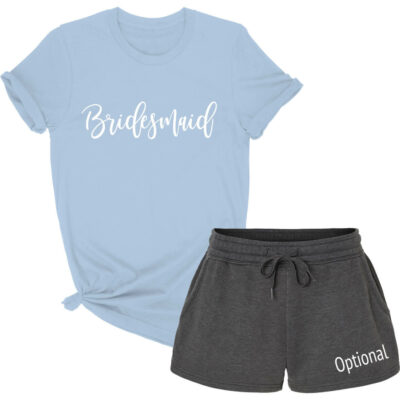 Bridal Party T-Shirt & Shorts Pajama Set