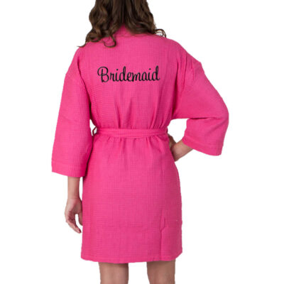 Personalized Waffle Bridesmaid Robe