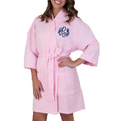 Monogrammed Waffle Bridal Party Robe