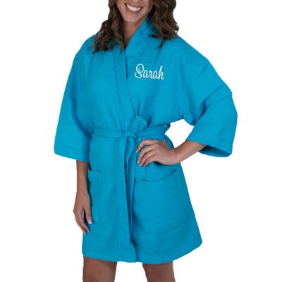 Personalized Waffle Bridal Party Robe with Name