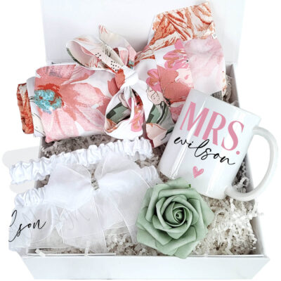 Floral Wedding Day Bride Gift Box