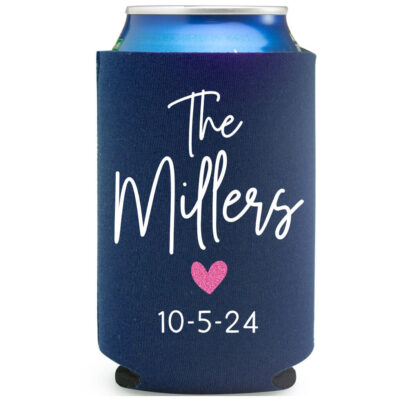 Personalized Wedding Koozie with Date