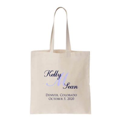 Personalized Welcome Bag with Bride & Groom Monogram