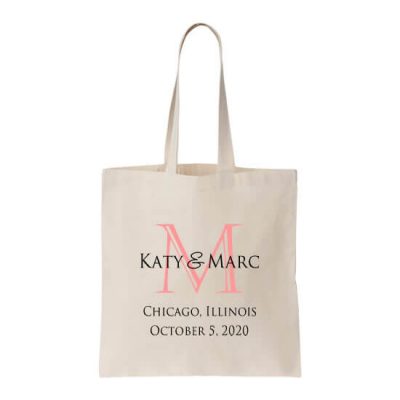 Personalized Welcome Bag with Traditional Monogram