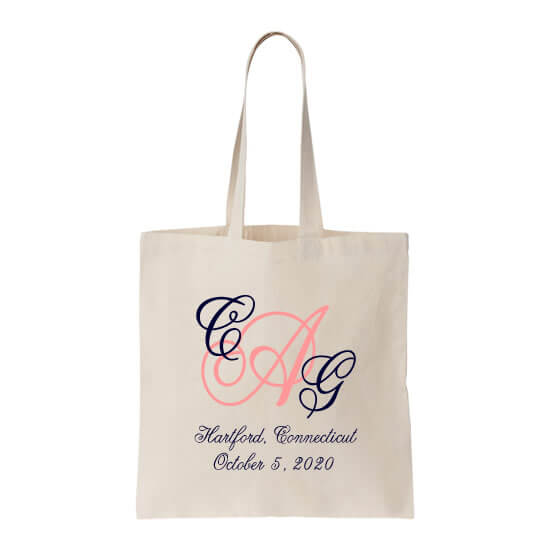 Personalized Welcome Bag with Monogram & Location