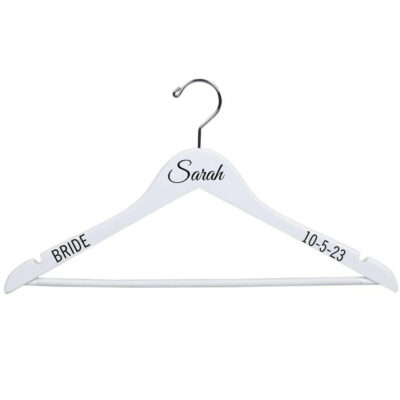 White Hanger with Name, Date & Title