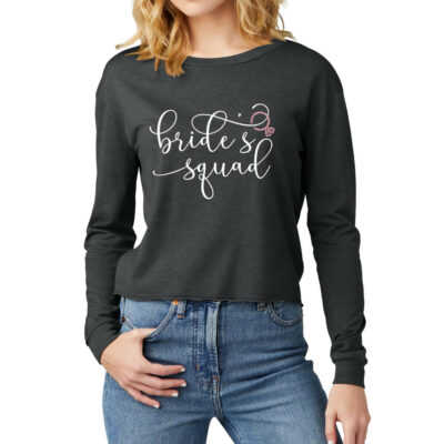 Long Sleeve Midi Bride's Squad Shirt