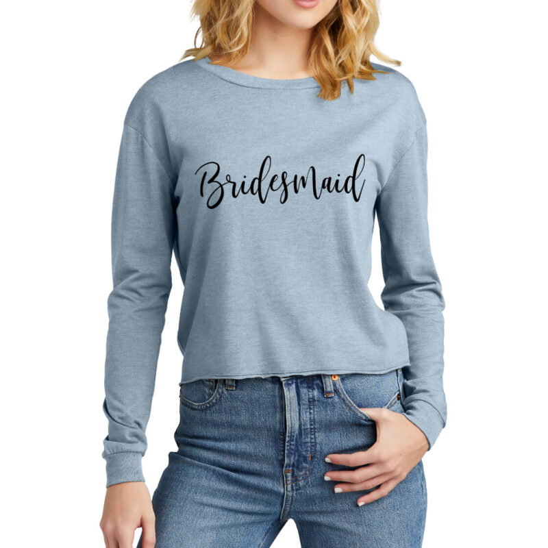 Long Sleeve Midi Bridesmaid Shirt