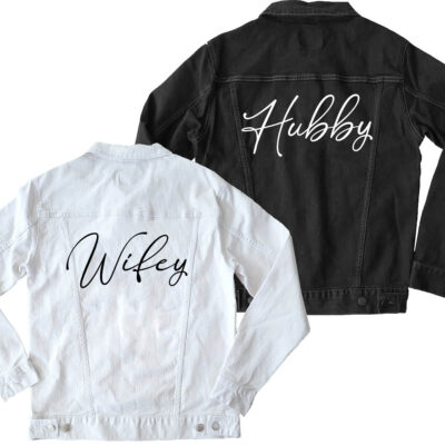 Hubby and Wifey Jean Jacket Set