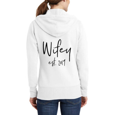 Full-Zip "Wifey" Hoodie