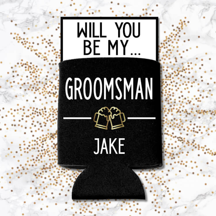 Groomsmen Koozies Can Coolers