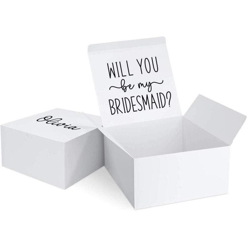 Will you be my Bridesmaid Gift Box 8x8x4