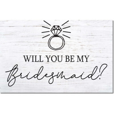 Will you be my Bridesmaid Card - Ring