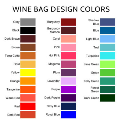 Wine Bag Design Colors