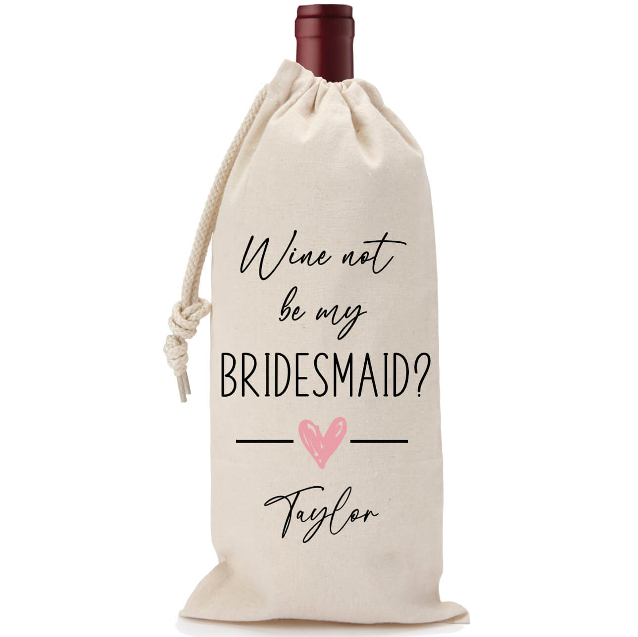 Personalized Bridesmaid Wine Koozie - Custom Bridesmaid Gift - Wedding  Party Favors