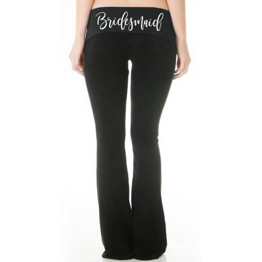 Bridal Party Yoga Pants - Personalized Brides