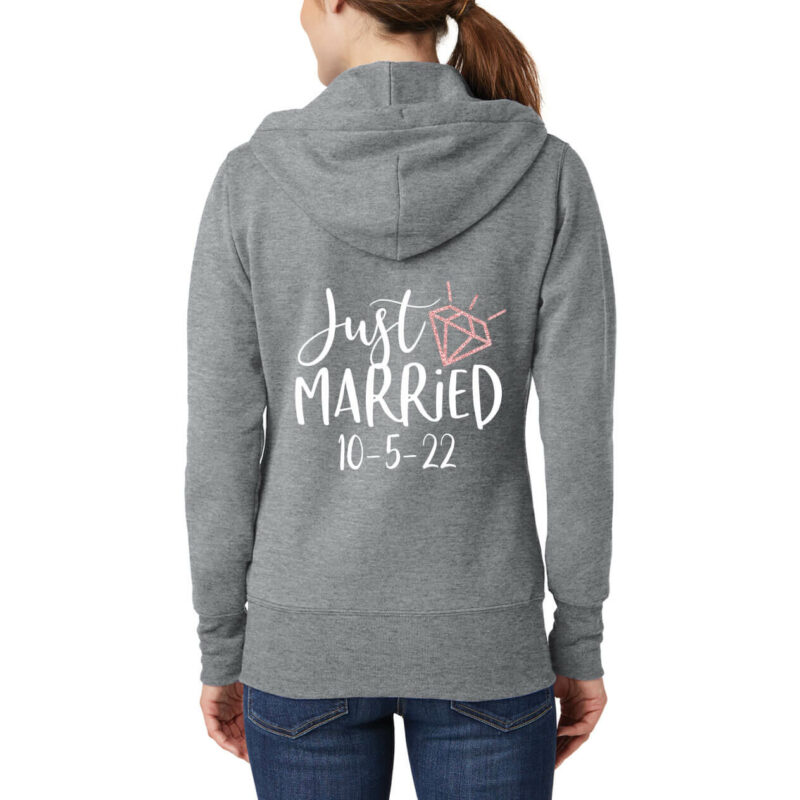 "Just Married" Full-Zip Hoodie