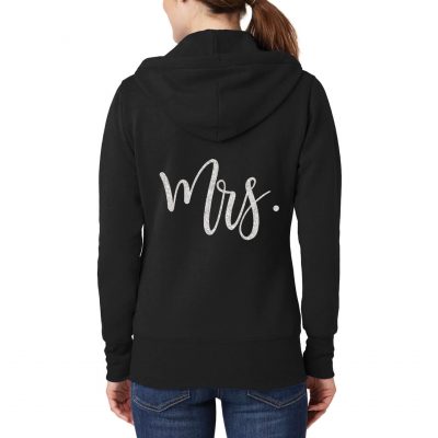 "Mrs." Full-Zip Bride Hoodie