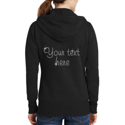 Create Your Own Rhinestone Zip Hoodie